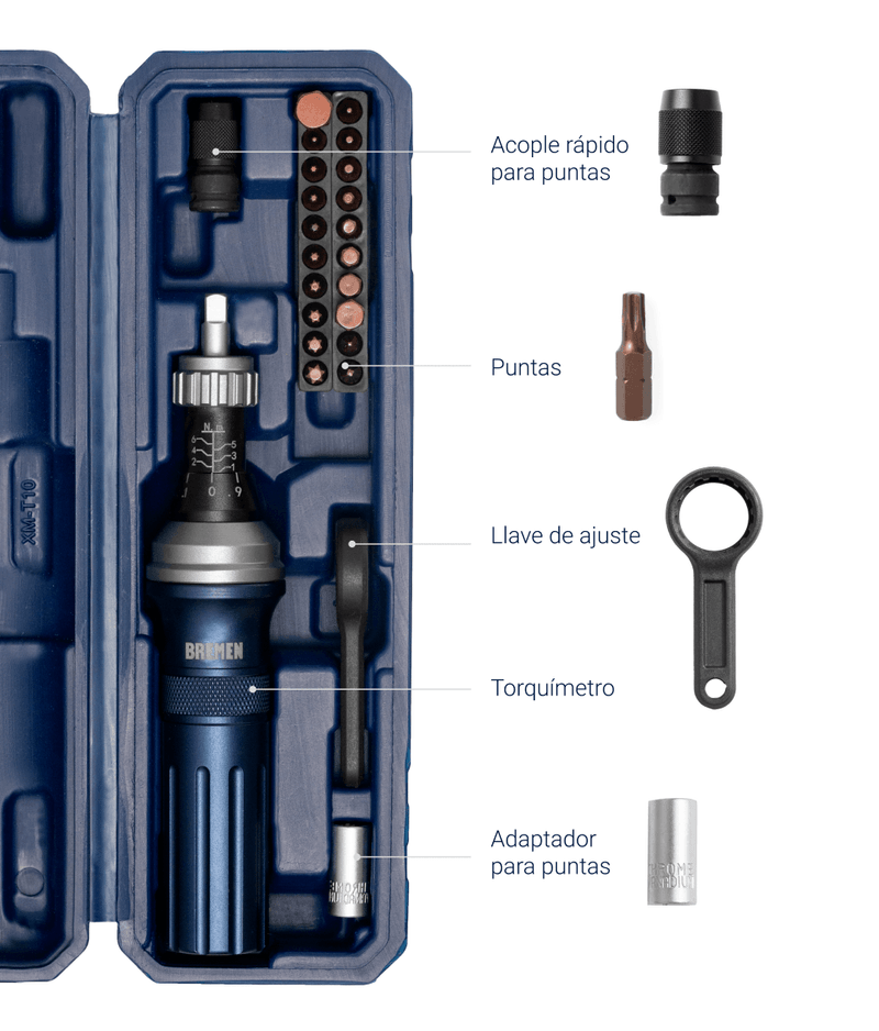 TORQ.ZAFE DESTORNILLADOR 1-6 Nm Enc.1/4"  BREMEN®