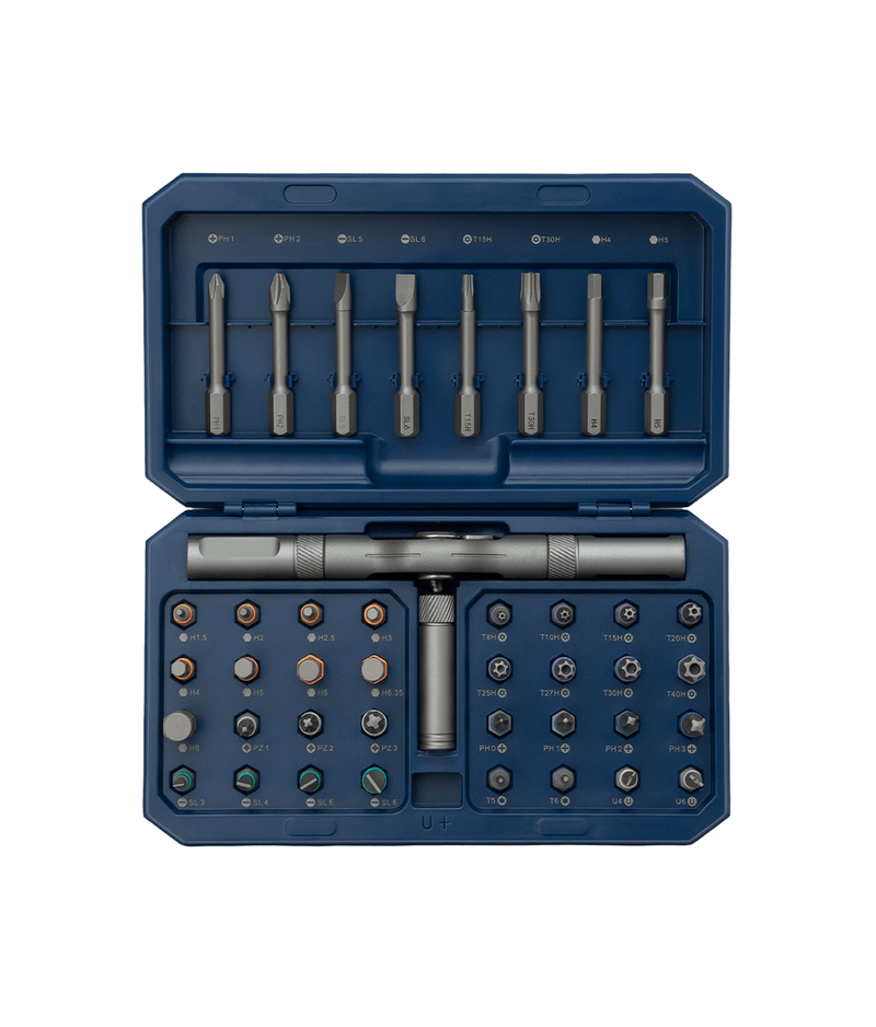 JUEGO DESTORNILLADOR CRIQUE 3 EN 1 - Enc.1/4" CON PUNTAS (44 PZS) BREMEN®